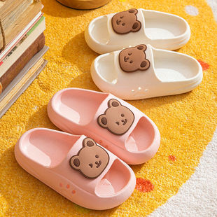 EVA Children's Slippers Cute Cartoon Boys and Girls Baby Children's Bean Shoes Big Children's Parent-Child Summer Slippers