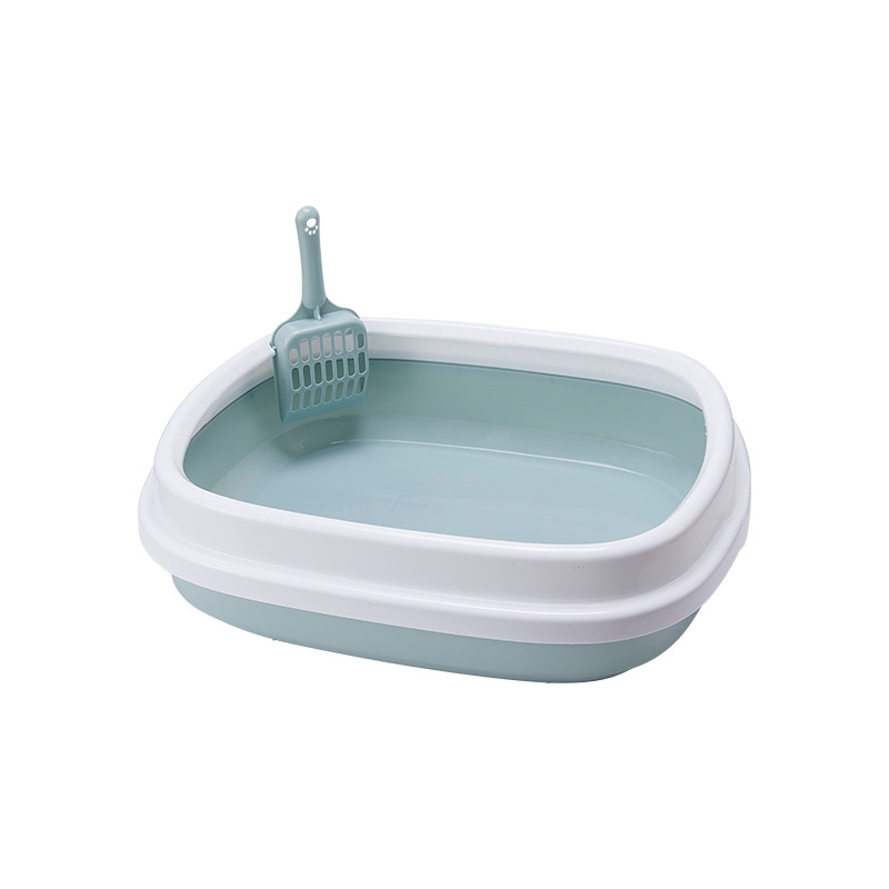 Pet shop best selling cat litter box Kitty semi-closed cat litter box large cat litter box pet supplies cat toilet wholesale