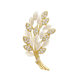 Cat's Eye Stone Wheat Ear High-end Brooch Women's Design Sense Niche Luxury Internet Popular Anti-glare Corsage Pin Buckle Accessories