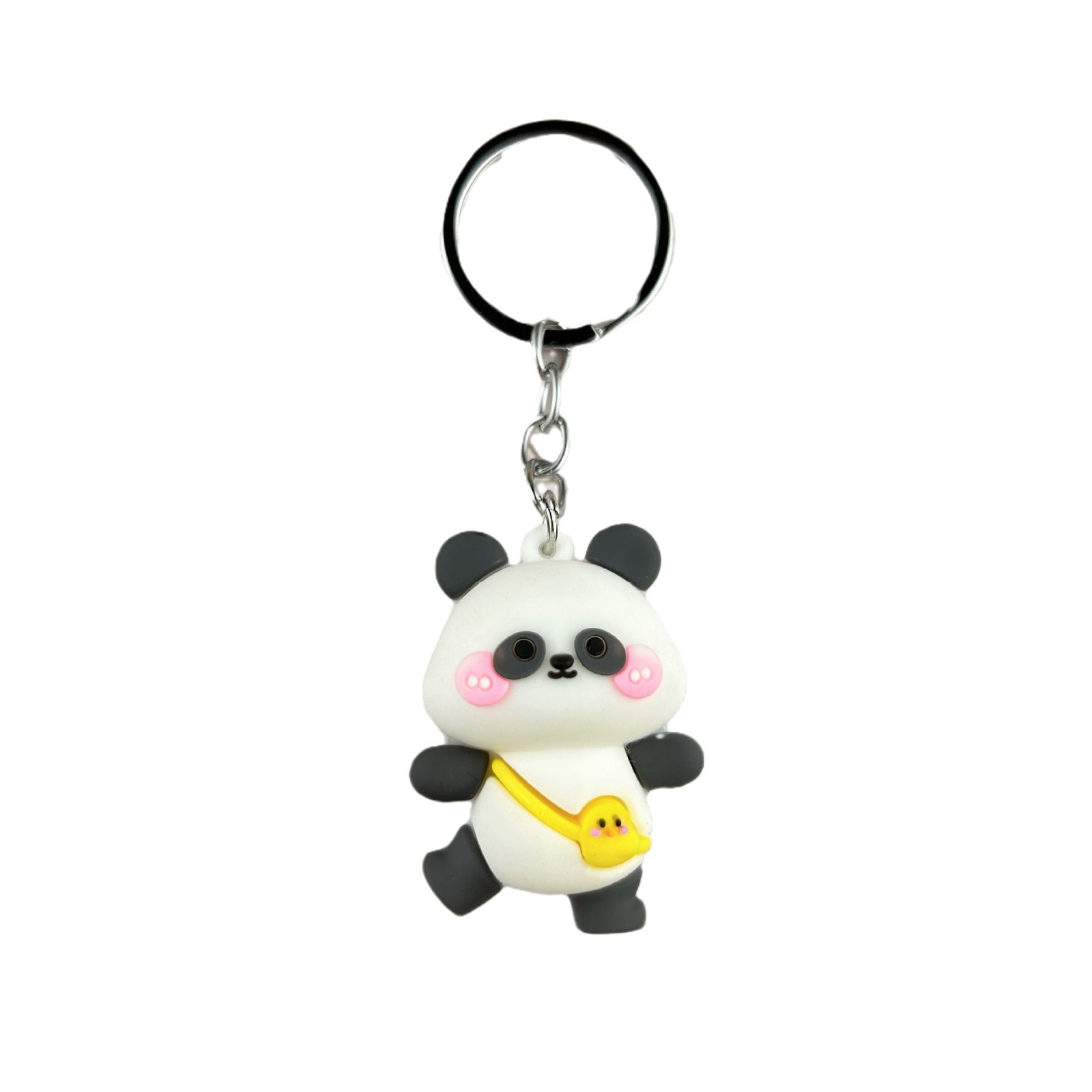 Cartoon PVC cute little panda keychain pendant pendant holiday gift for classmates car schoolbag accessories doll