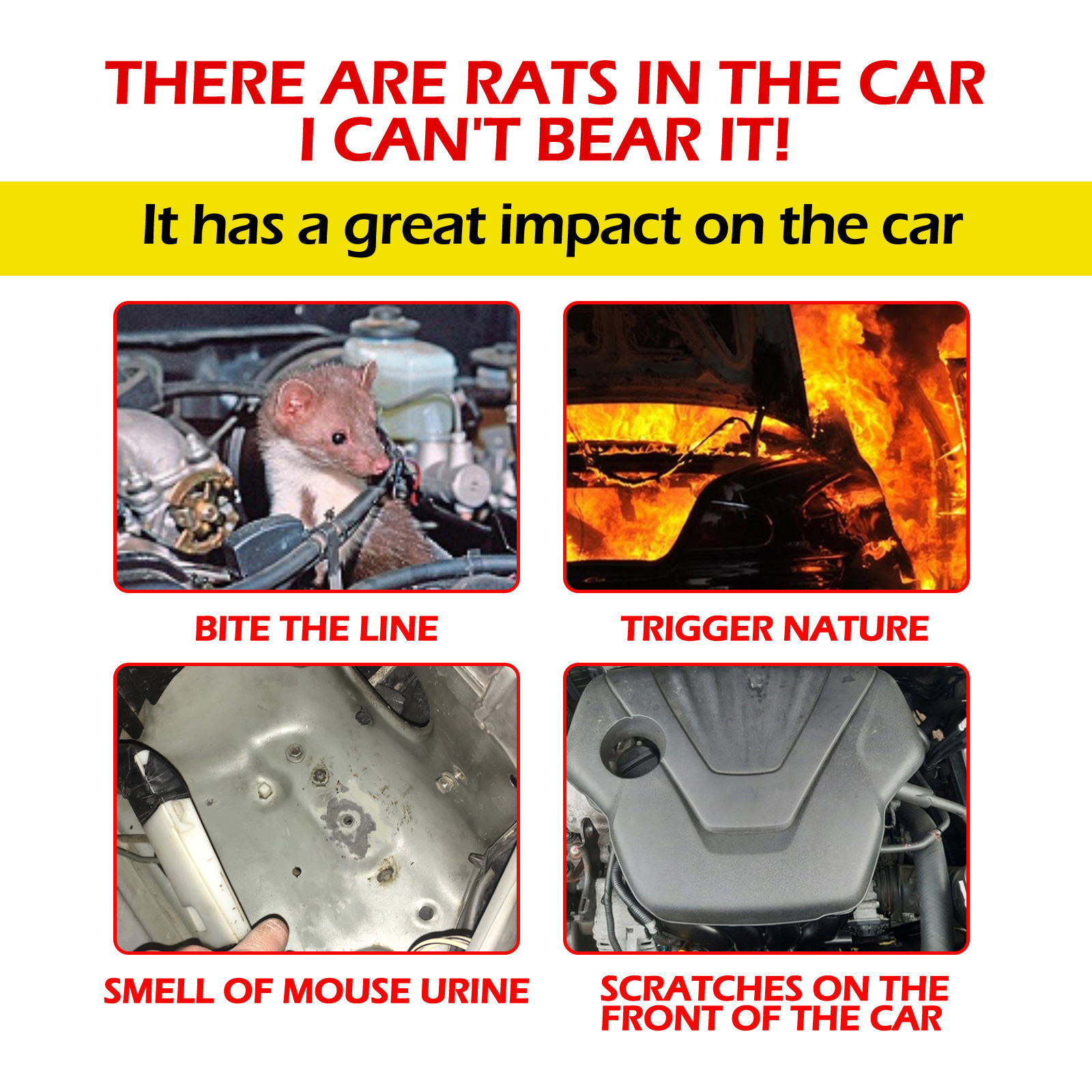 Rayhong汽车发动机驱鼠喷雾 汽车发动机舱防鼠剂汽车专用驱鼠喷雾