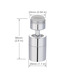 Two-stage water outlet 80 degrees-outer wire (chrome-plated silver)