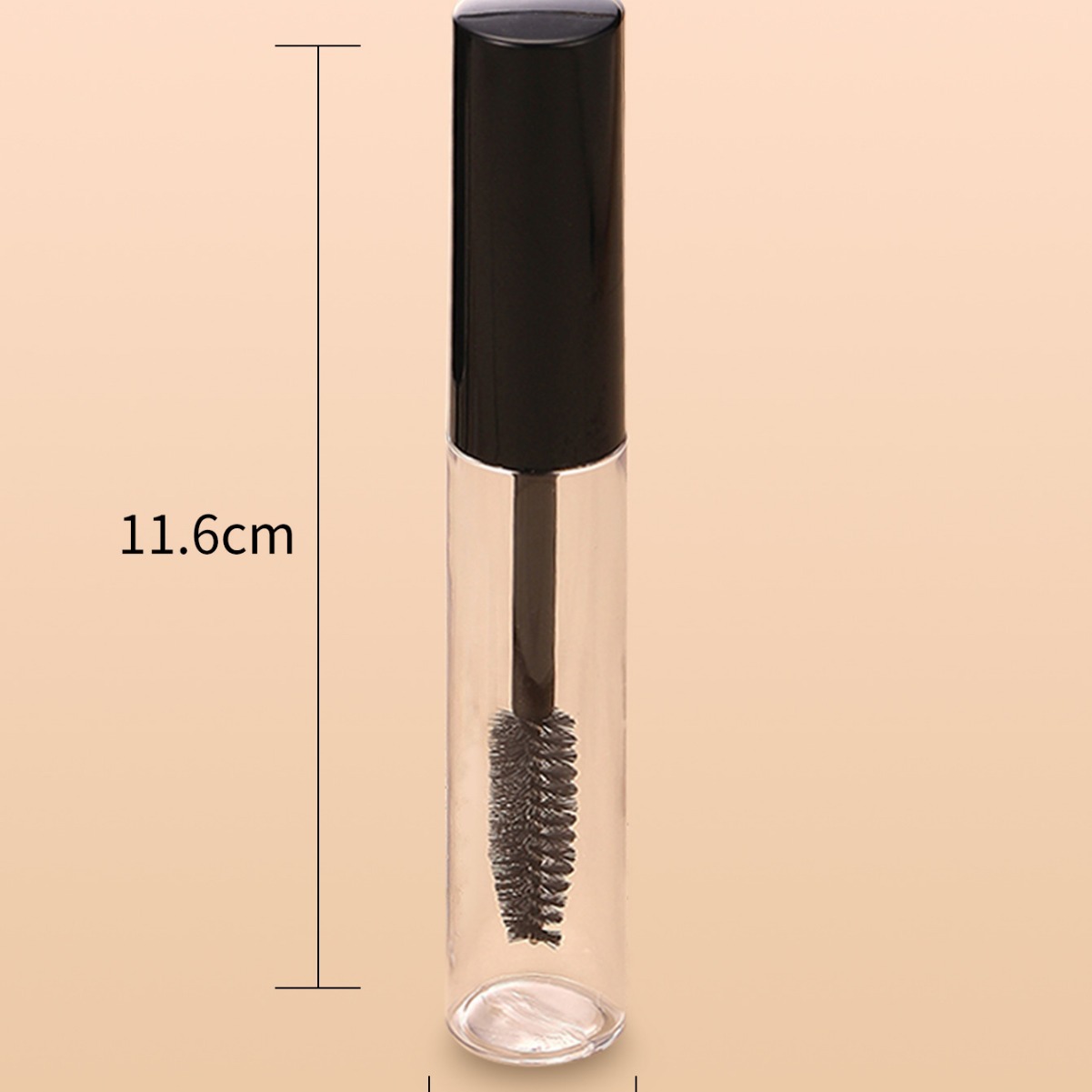 10ml transparent fine mascara brush empty bottle growth liquid eyeliner empty tube makeup bottle sample with brush head