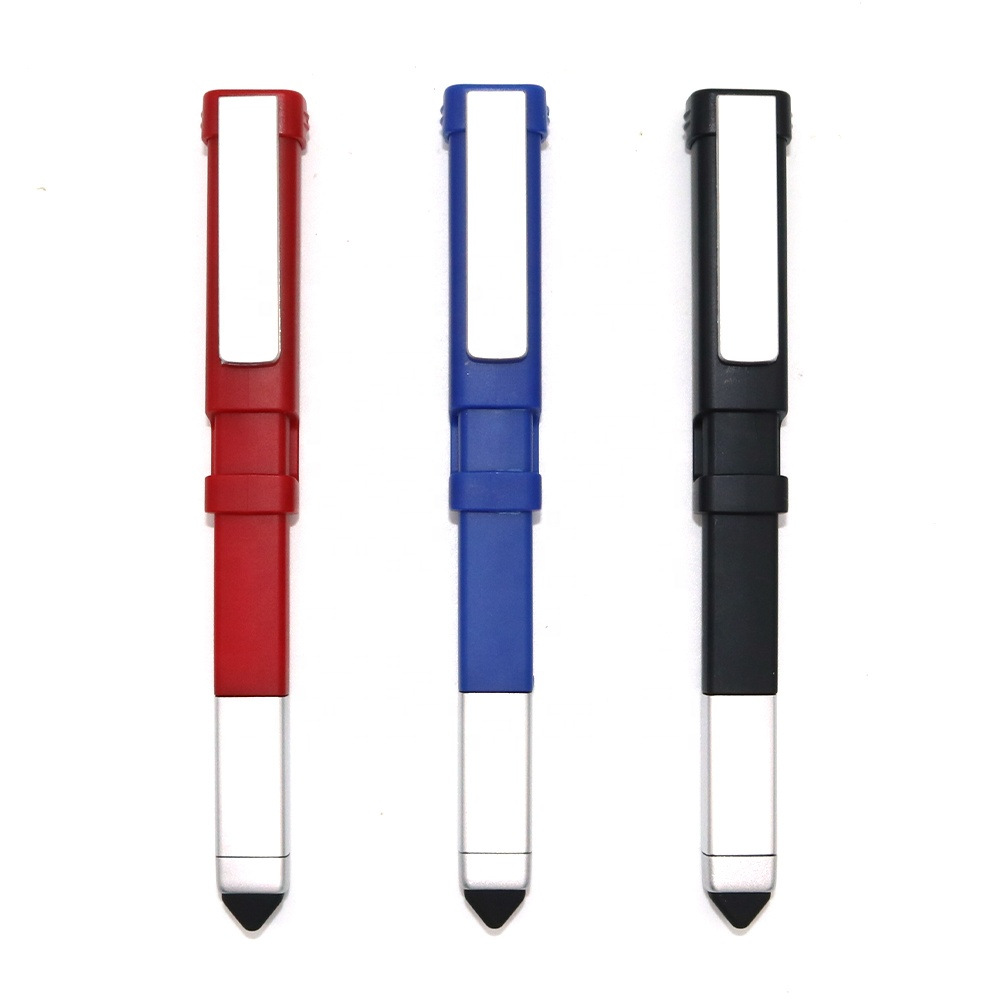 Pinduoduo hot selling touch pen square pen multi-function mobile phone holder screwdriver capacitor tool ballpoint pen