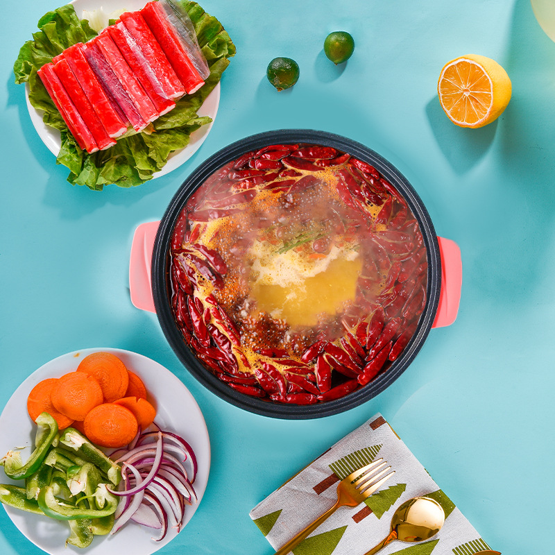 Factory Direct wholesale electric cooker student dormitory electric hot pot household multi-functional electric cooker takeaway hot pot integrated