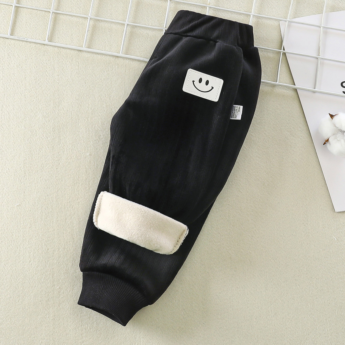 Children's Cashmere Pants Autumn and Winter New Men's and Women's Baby Thickened Warm Casual Sports Pants Outer Wear Pants