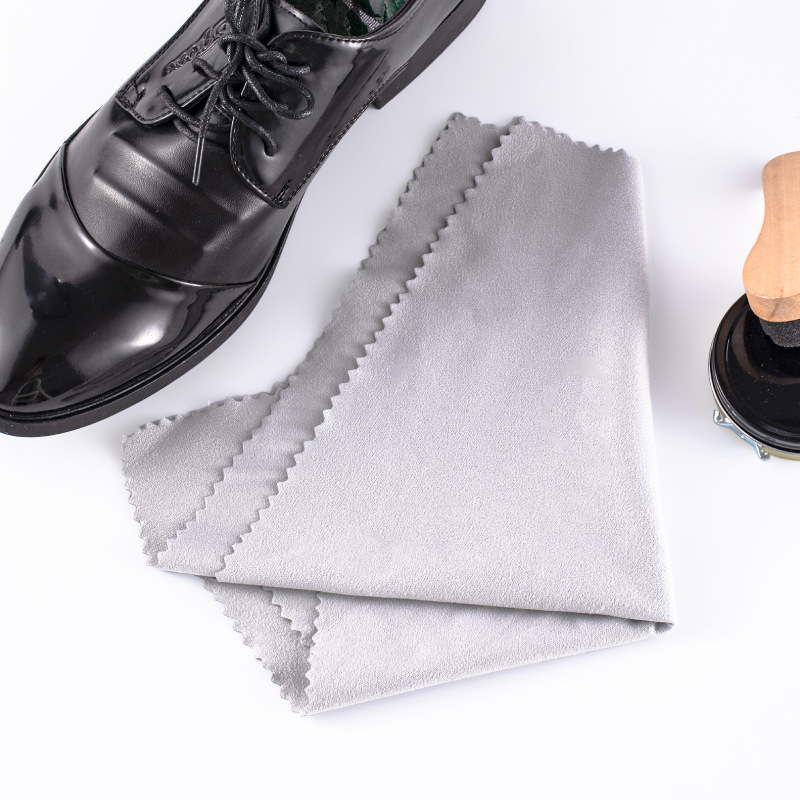 Household leather shoes Gray special cloth polishing cloth multifunctional double-sided suede cloth shoes polishing cloth polishing waxing