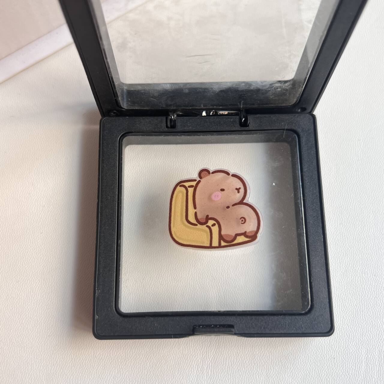 Mignon petit capybara volant épingle à cheveux fille coeur doux Maillard bec de canard pince étudiante frange pince latérale pince coiffure femme_voghion.com