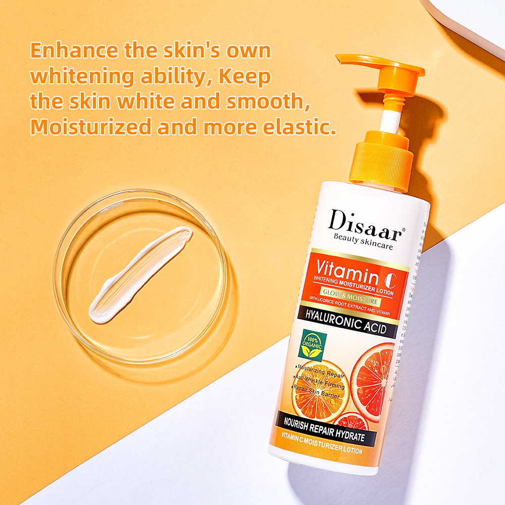 Disaar cross-border vitamin C body lotion moisturizing skin removing chicken skin body lotion wholesale VC body milk