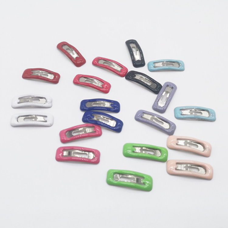 Korean mini pet hair accessories hair clip DIY small jewelry accessories hair clip oil drop BB Clip 2cm color drop clip
