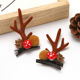 Pine Cone antler clip-Brown