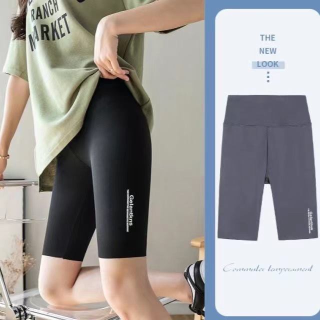 Five-point Barbie pants women's summer thin yoga pants short anti-exposure bottoming tight cycling sports pants safety pants