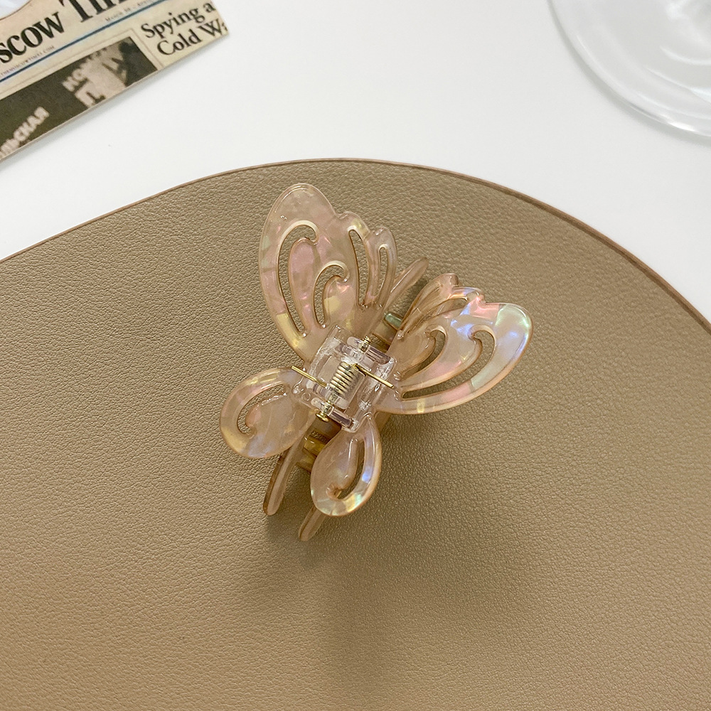 Hollow butterfly catch half tie hair love shark clip fashion personalized hair accessories hairpin children's hairpin small hair clip plate hairpin_voghion.com