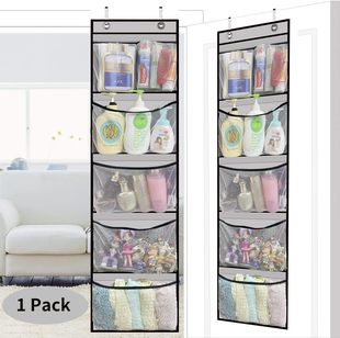 Amazon hot sale five-grid storage hanging bag door hanging bag storage bag storage bag wardrobe storage bag 10-grid hanging bag
