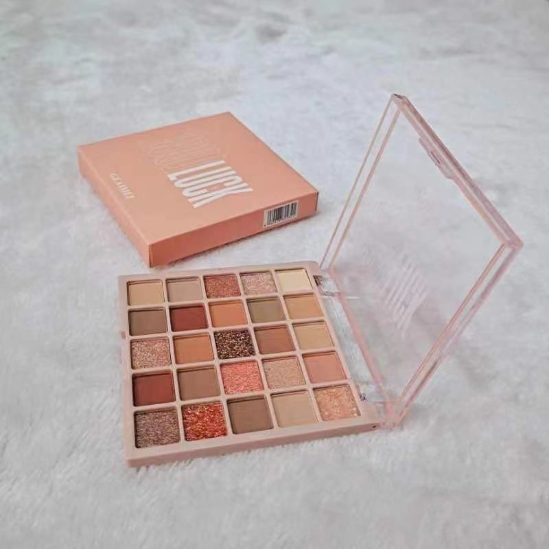In stock 25 color eyeshadow plate pearlescent Matt earth color glitter student cheap eyeshadow