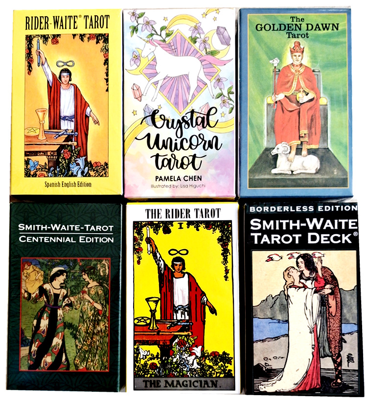 Oracle Tarot Waite Tarot English board game Oracle cards with paper instructions