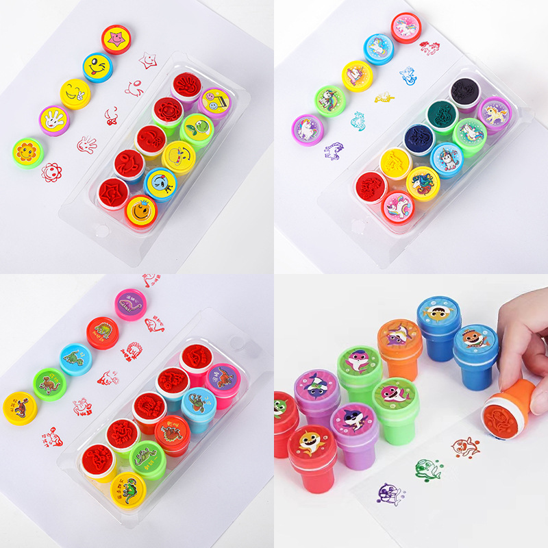 10 cards a variety of seals cartoon seal fun seal children's fun seal encourage seal mixed batch