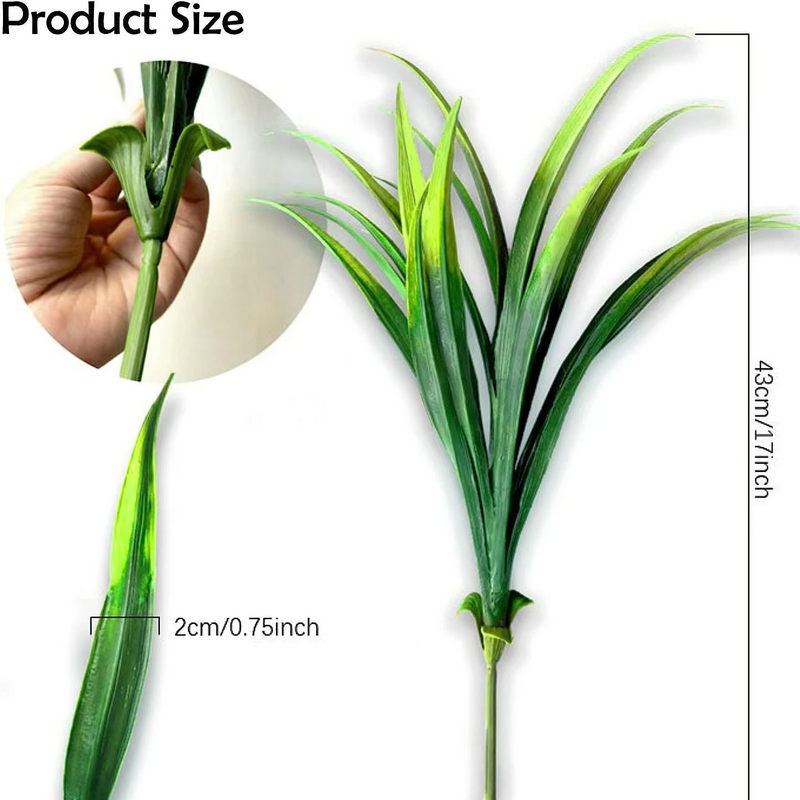 Cross-border Amazon simulation gladiolus Leaf Mall hotel plant wall accessories home living room bedroom desktop display