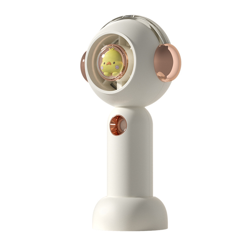 2024 water supply handheld usb fan spray cooling fan portable mini student cartoon cute electric gift