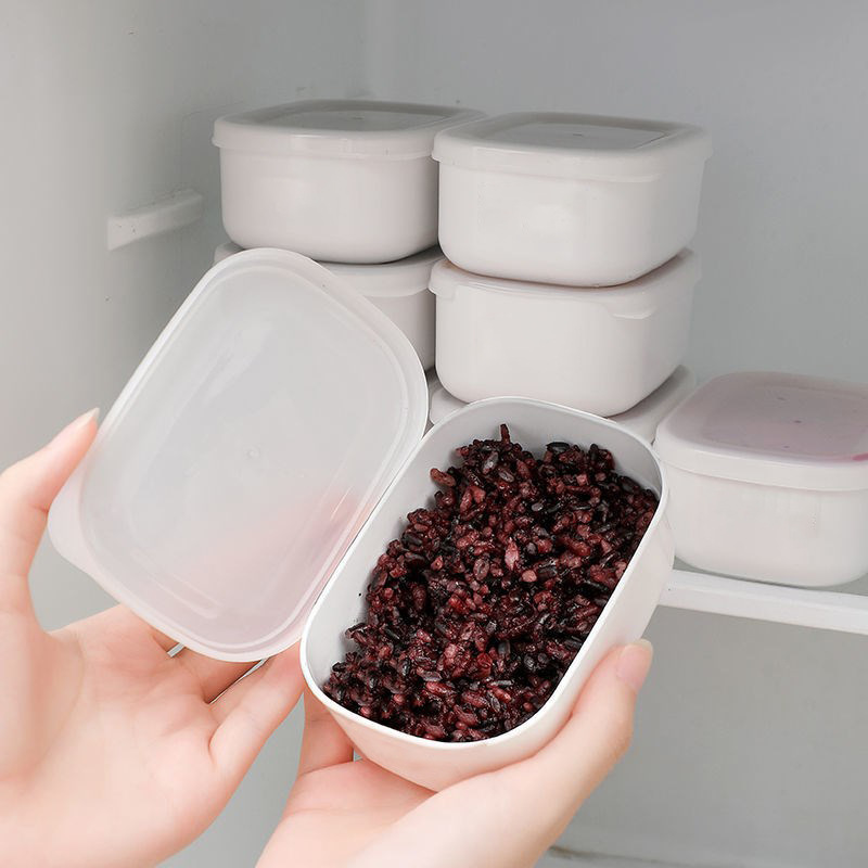 Caja de congelador de sub-envasado de arroz de grano múltiple comida reductora de grasa de arroz integral caja de almuerzo cuantitativa caja de almuerzo pequeña refrigerador de almacenamiento