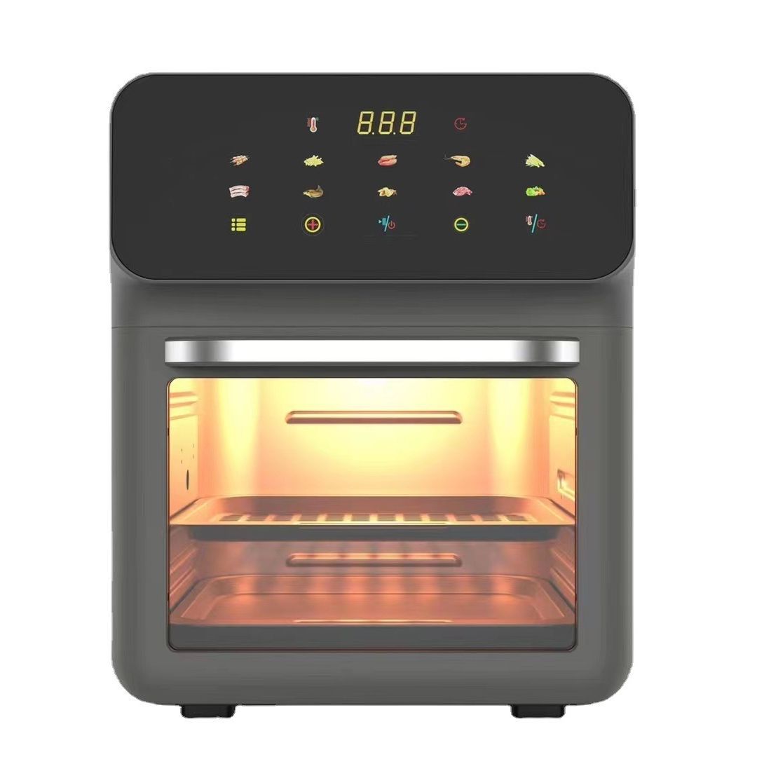 New Electric Oven Household Air Fryer Intelligent Kitchen Baking Steamed French Fries Barbecue All-in-One Machine Multifunctional