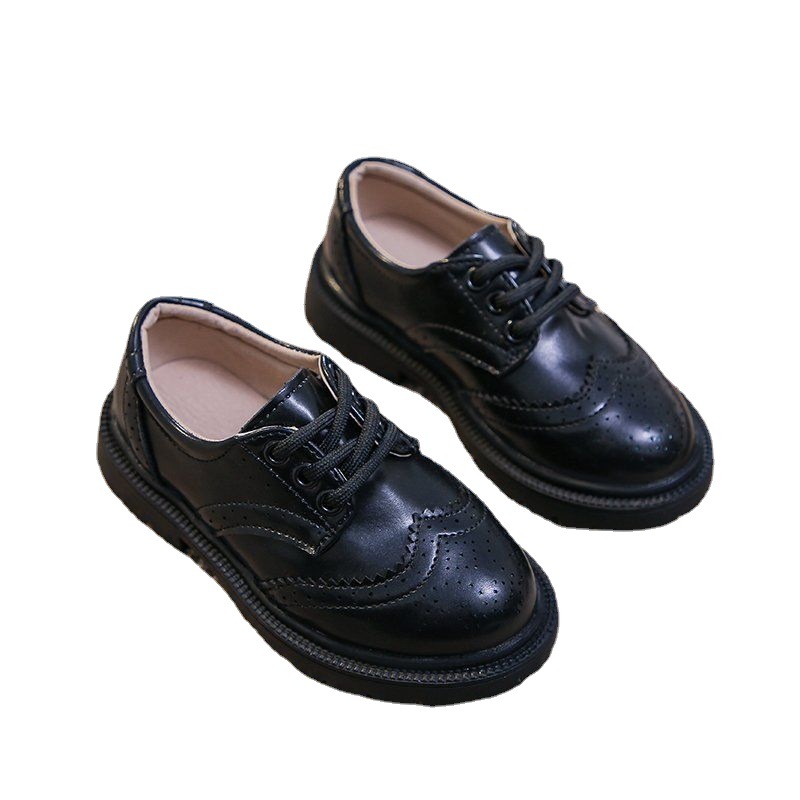 2023 children's shoes Boys' leather shoes girls' leather shoes campus middle and big children non-slip British style summer breathable Spring