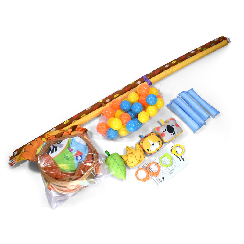 Baby three-in-one fitness rack game blanket manufacturers baby cartoon animal crawling floor mat turtle ocean ball pool