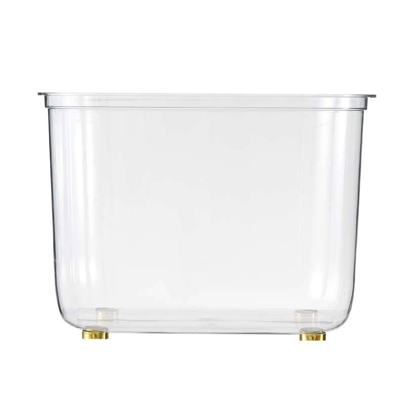 Fish tank transparent PET living room small desktop aquarium turtle tank goldfish tank drop-proof hydroponic landscape ecological tank