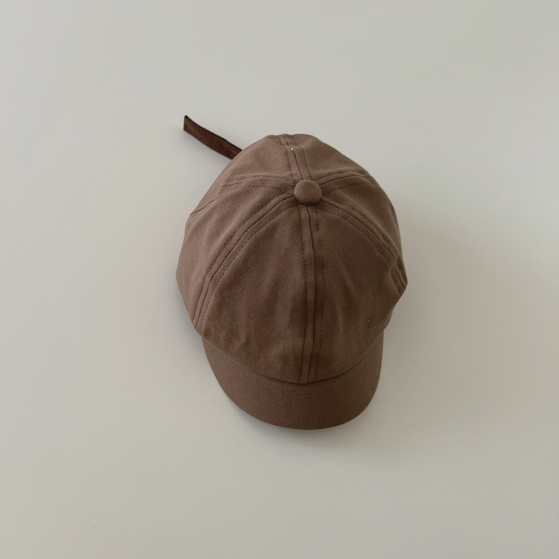 Autumn South South Korea baby hat spring 2024 new fashion solid color simple small brim children baseball cap wholesale_voghion.com