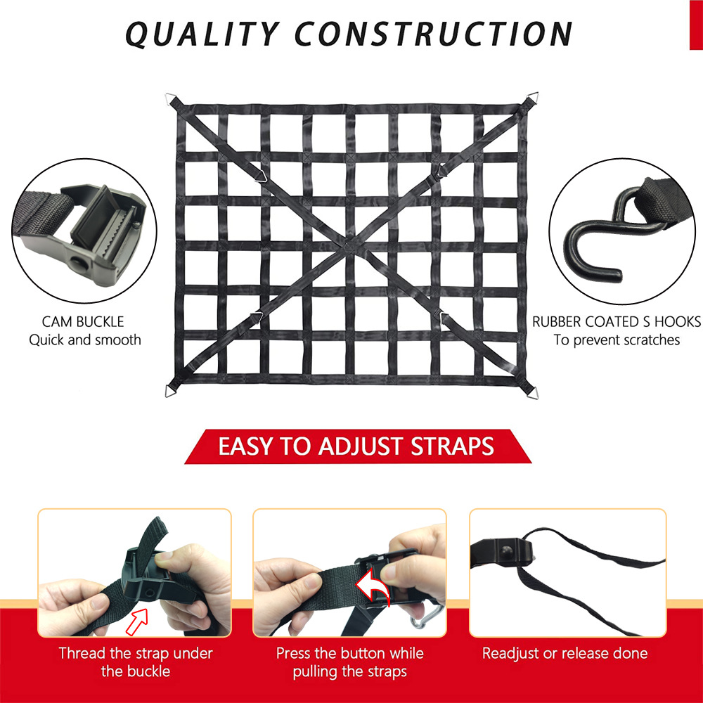 Special car block modification cargo net cross-country supply cross-border Amazon explosions car rope express car internal blocking net