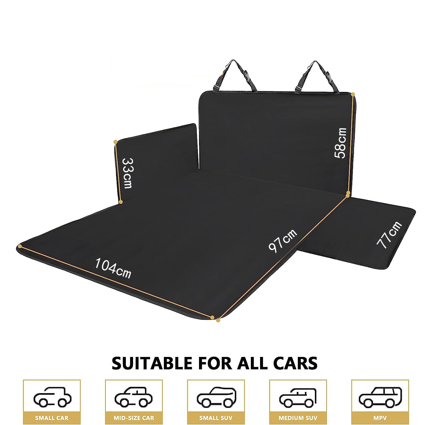 SUV trunk protector anti-fouling waterproof off-road vehicle trunk pet car mat thickened car dog mat
