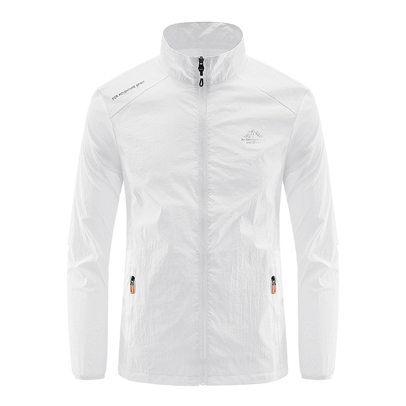 Summer New Sunscreen Clothing Men's Ultra-thin Breathable Ice Silk Skin Clothing Outdoor Waterproof UV Protection Large Size Fishing Clothing