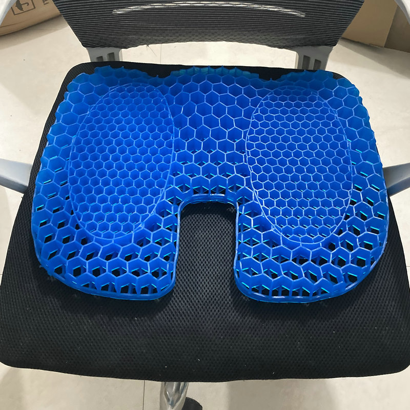 Wholesale Honeycomb Gel Cushion Office Waist Protection Tailcone Decompression Pregnant Women Hip Cushion Gel Chair Cushion Butt Cushion