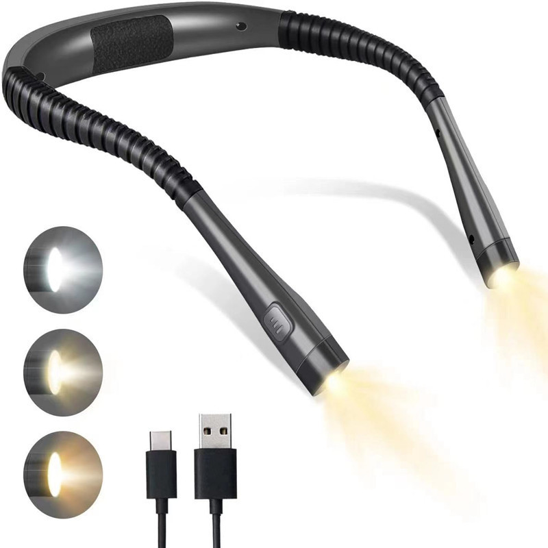 新型led首灯白黄双光type-c充電屋外携帯学生仕事夜ランニング読書灯|undefined