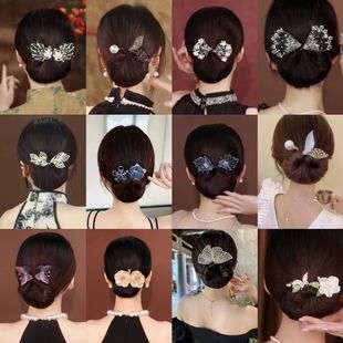 New style updo artifact elegant flower twist clip ball head hair curler advanced back spoon updo factory wholesale