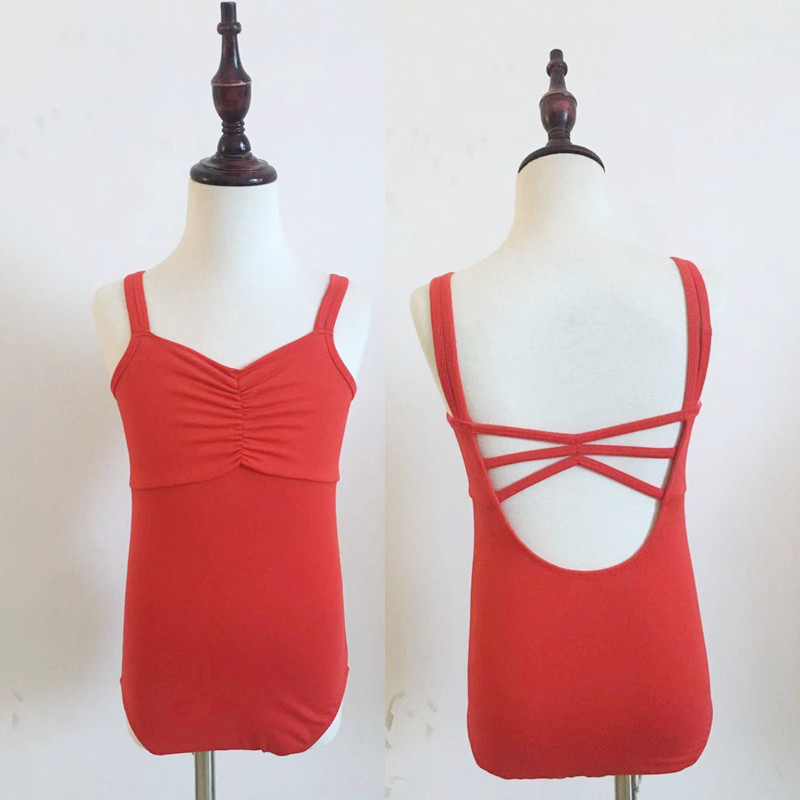 Children's Dance Clothing Girls' Practice Clothing Sling Ballet Body Clothing Dancing Test Grade One-piece Suit Summer Adult