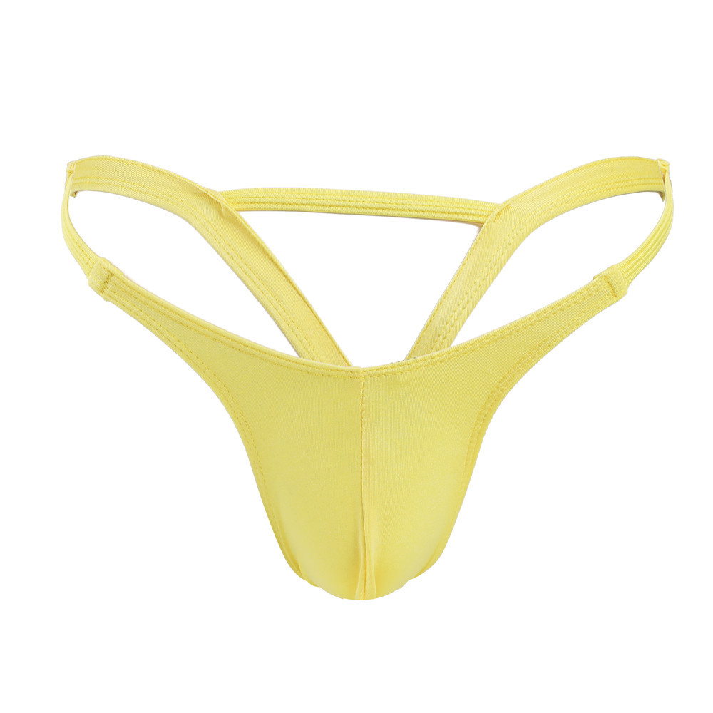 Multicolor Foreign Trade Cross-border Men's Thong Sexy Hip Double Ding Underwear Men's Low Waist Sexy GAY Men's T-pants
