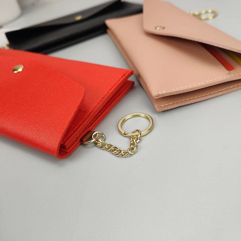 New Portable Women's Long Wallet Women's Hand Wallet Multi-Card Snaps Fashion Mobile Phone Bag Solid Color All-Match_voghion.com