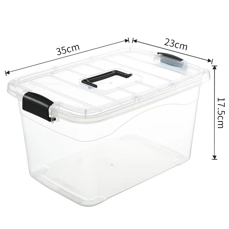 Transparent wide handle 10L(35*23*17.5cm)