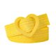 Summer small fresh 4cm elastic stretch pp grass woven sweet decorative dress ladies love buckle belt women