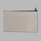 12cm * 21cm beige cloth black zipper