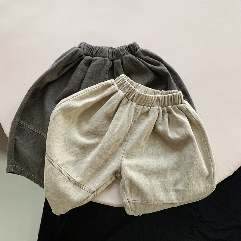 2025 Spring and Autumn New Loose Casual Wide Leg Haren Pants for Boys and Girls Korean Style Trendy Outer Wear Pants