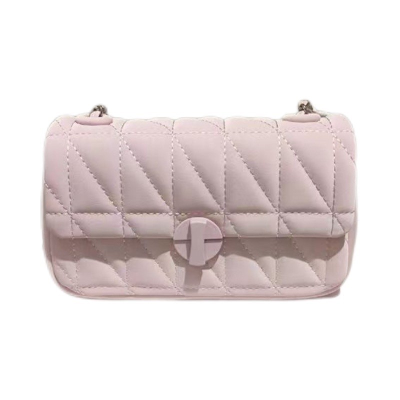 Chain Bag 2023 New Pink Crossbody Bag Small Bag Shoulder Bag Underarm Bag Commuter High-end Rhombic Women's Bag