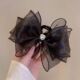 Grab clip with diamond gauze bow