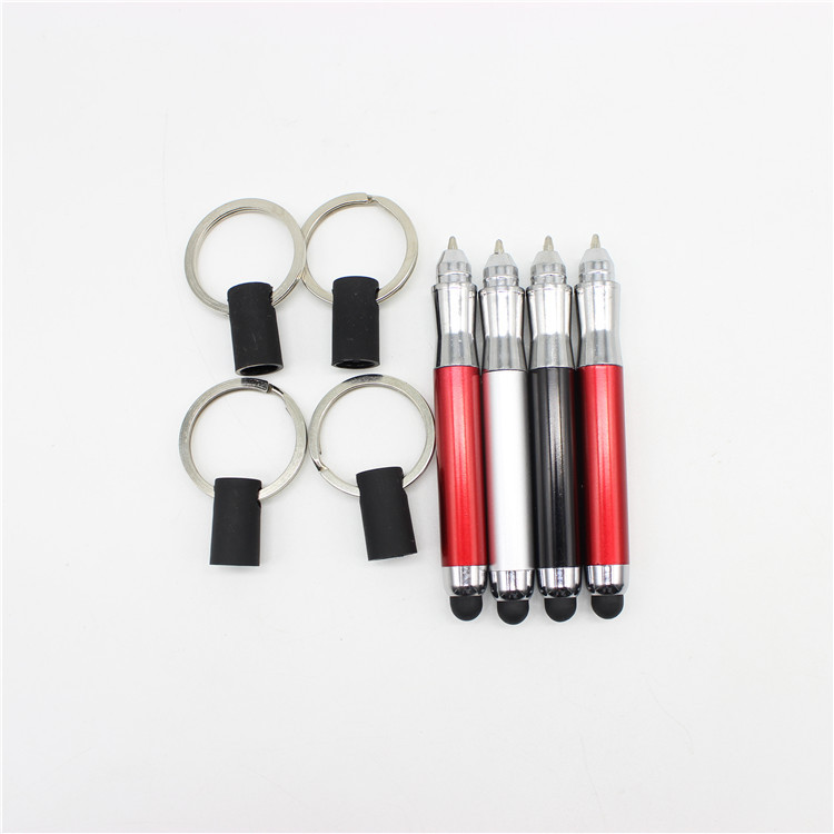 Key Ring Touch Screen Ballpoint Pen Cross-border Hot Sale Touch Screen Capacitance Pen Mini Handwriting Insert Advertising Touch Screen Pen