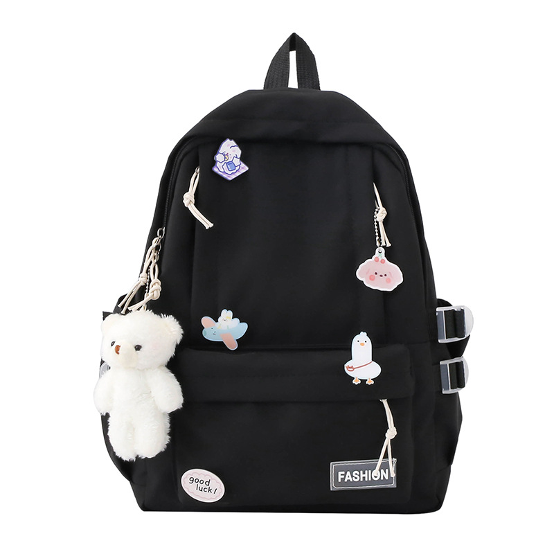 Backpack Lightweight Girls' Large Capacity Fresh Sweet Casual Fashionable Backpack Korean-style Ins Schoolbag for Primary and Secondary School Students