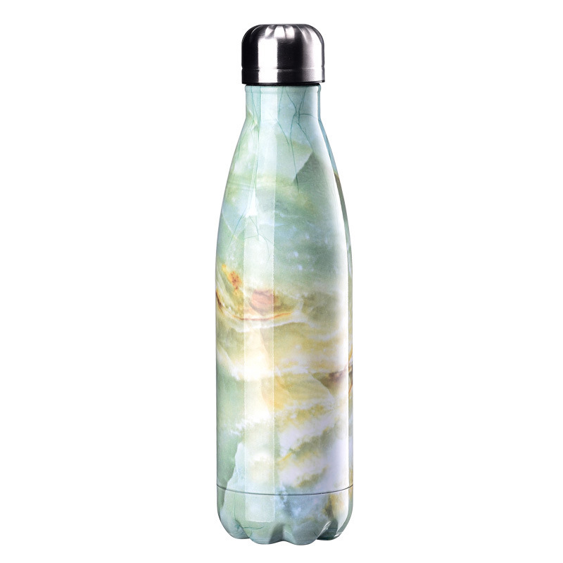 Cross-border exclusive Coke bottle stainless steel thermos bullet sports kettle gift LOGO lettering champagne glass