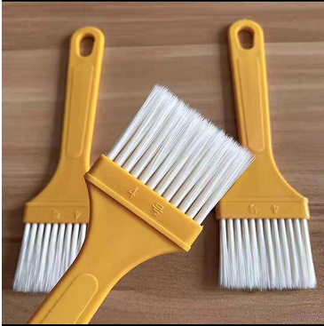 plastic paint brush waterproof brush glue plastic no. 4 small brush lint-free barbecue brush hair-planting brush yellow handle cleaning brush