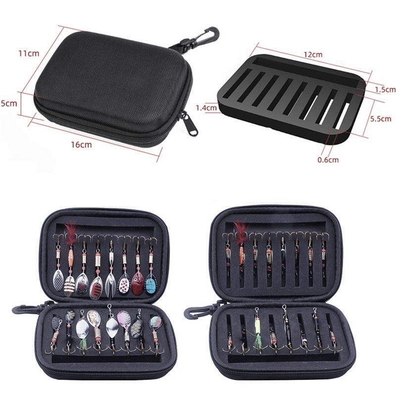 EVA Luya fishing gear sequin bag three hook storage box sequin bag bait fake bait fly hook sequin storage bag