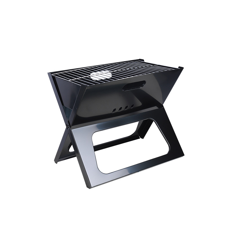 Source factory goods X-type barbecue grill household outdoor folding barbecue grill multi-person camping kebab charcoal stove wholesale